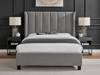 Land Of Beds Brimsley Silver Grey Fabric Bed Frame3