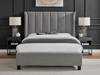 Land Of Beds Brimsley Silver Grey Fabric Bed Frame3