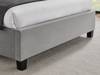 Land Of Beds Brimsley Silver Grey Fabric Bed Frame4