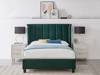 Land Of Beds Brimsley Emerald Green Fabric Bed Frame3