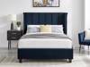Land Of Beds Brimsley Navy Blue Fabric Bed Frame3