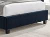 Land Of Beds Brimsley Navy Blue Fabric Bed Frame4
