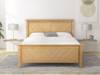 Land Of Beds Reynolds Oak Wooden Double Bed Frame3