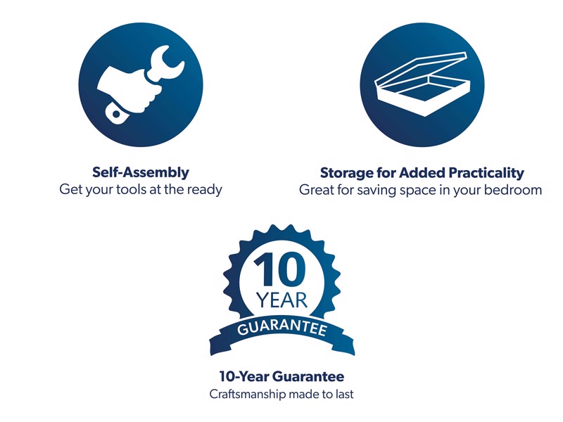 Tempur Horton Fabric Ottoman Bed11