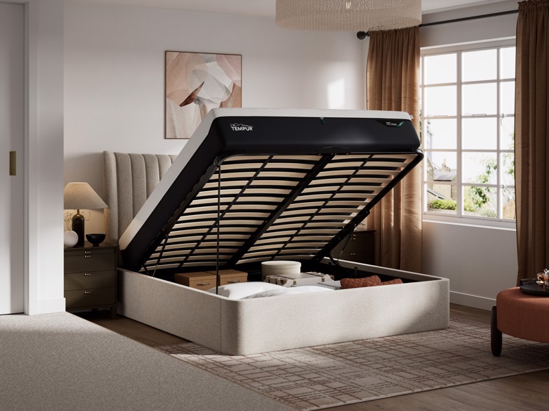 Tempur Horton Fabric King Size Ottoman Bed2
