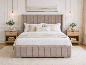 Land Of Beds Cora Fabric Bed Frame2