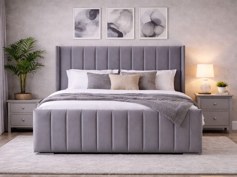 Land Of Beds Gracie Fabric Bed Frame2