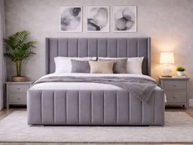Land Of Beds Gracie Fabric Bed Frame2