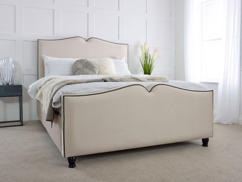 Land Of Beds Orla Fabric Double Bed Frame2