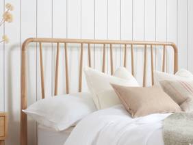 Land Of Beds Helsinki Natural Finish Wooden Super King Size Bed Frame2