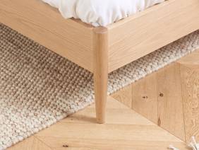 Land Of Beds Helsinki Natural Finish Wooden Super King Size Bed Frame5