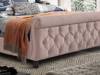 Land Of Beds Serena Pink Fabric Bed Frame2