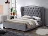 Land Of Beds Electra Grey Fabric Bed Frame1