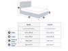 Land Of Beds Winton Fixed Drawer White Wooden King Size Bed Frame4