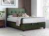 Land Of Beds Jefferson Green Fabric Super King Size Ottoman Bed1
