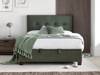 Land Of Beds Jefferson Green Fabric Super King Size Ottoman Bed5