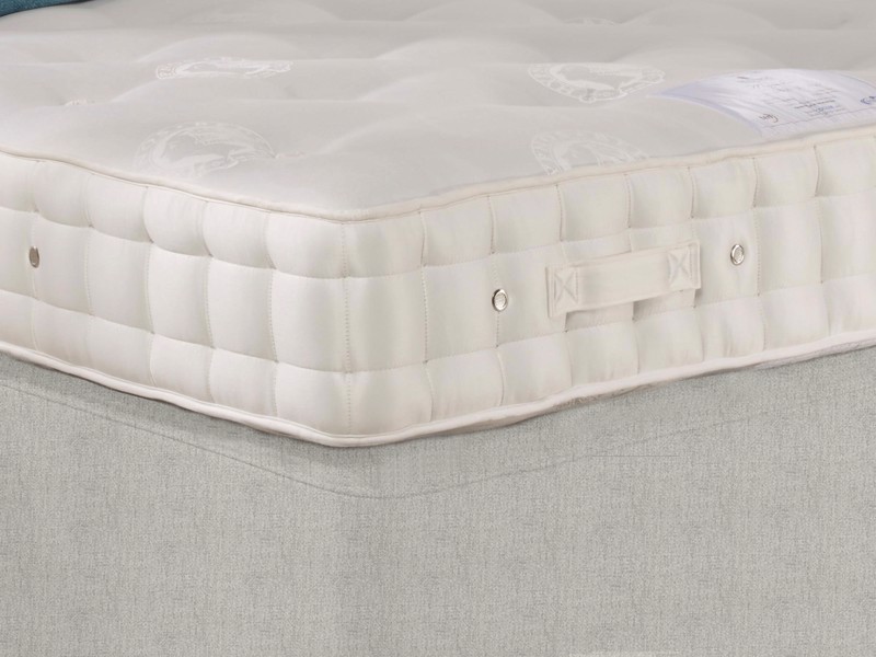 Hypnos European King Size - CLEARANCE STOCK - Brooklyn Mint Ortho Silver Divan Bed2