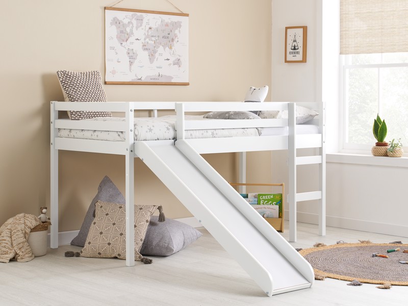 Land Of Beds Percy White Wooden Kids Bed1