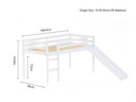Land Of Beds Percy White Wooden Kids Bed9