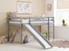 Land Of Beds Percy Grey Wooden Single Childrens Bed1