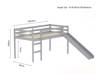 Land Of Beds Percy Grey Wooden Single Childrens Bed4