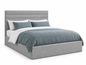 Land Of Beds Arley Grey Fabric Ottoman Bed5