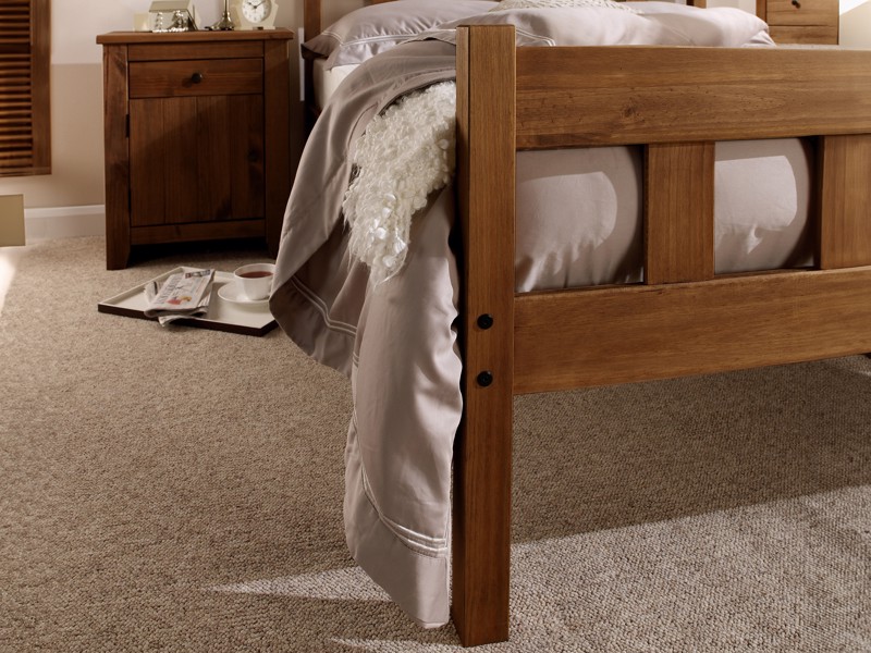 Land Of Beds Hampstead Pine Wooden Bed Frame3