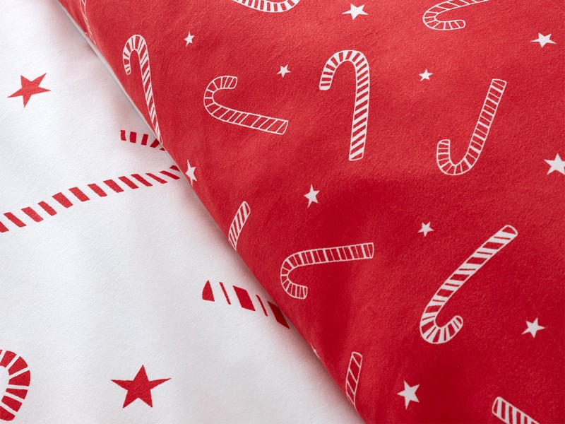 Catherine Lansfield Christmas Candy Cane Duvet Cover Set4