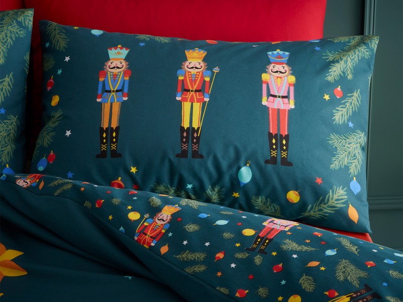 Catherine Lansfield Christmas Nutcracker Duvet Cover Set2