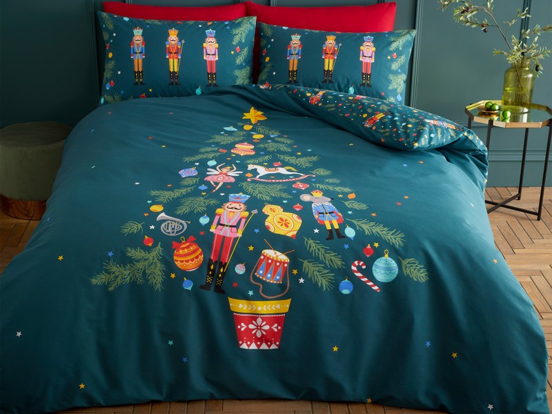 Catherine Lansfield Christmas Nutcracker Duvet Cover Set2