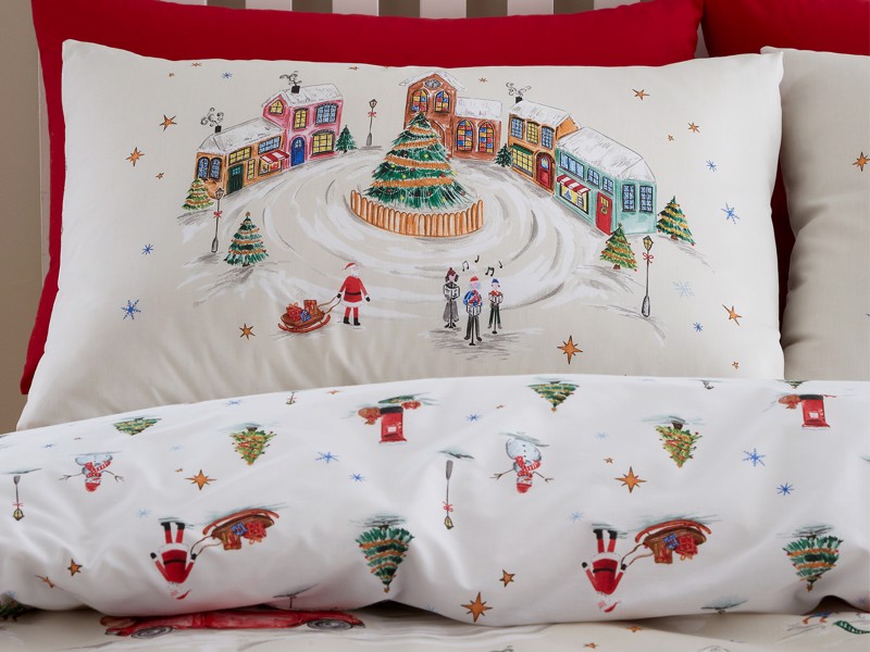 Catherine Lansfield Christmas Town Duvet Cover Set2