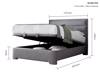 Land Of Beds Taylor Marbella Grey Fabric Ottoman Bed5