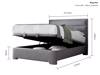 Land Of Beds Taylor Marbella Grey Fabric Ottoman Bed6