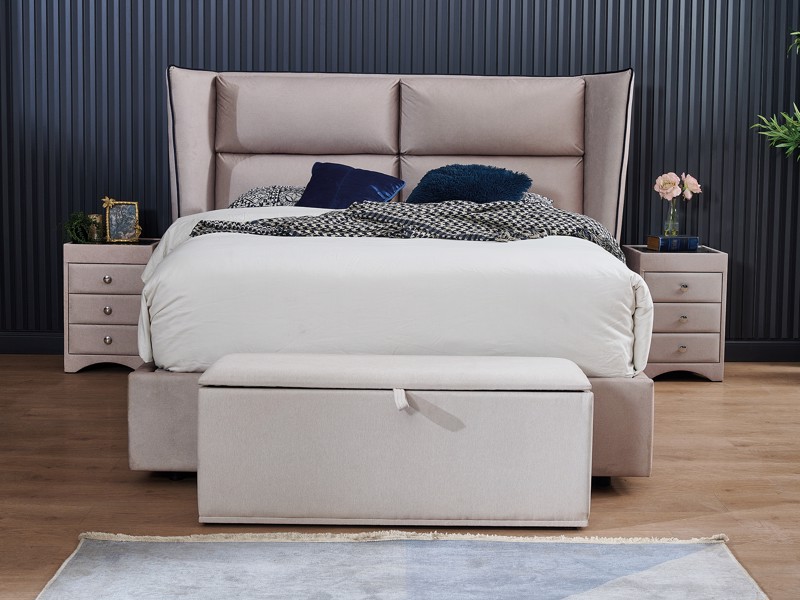Land Of Beds Valencia Fabric Ottoman Bed4