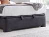 Land Of Beds Taylor Slate Fabric Ottoman Bed4