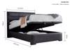 Land Of Beds Taylor Slate Fabric Ottoman Bed5