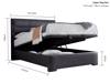 Land Of Beds Taylor Slate Fabric Ottoman Bed7