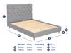 Dormeo Lusso Fabric Bed Frame4