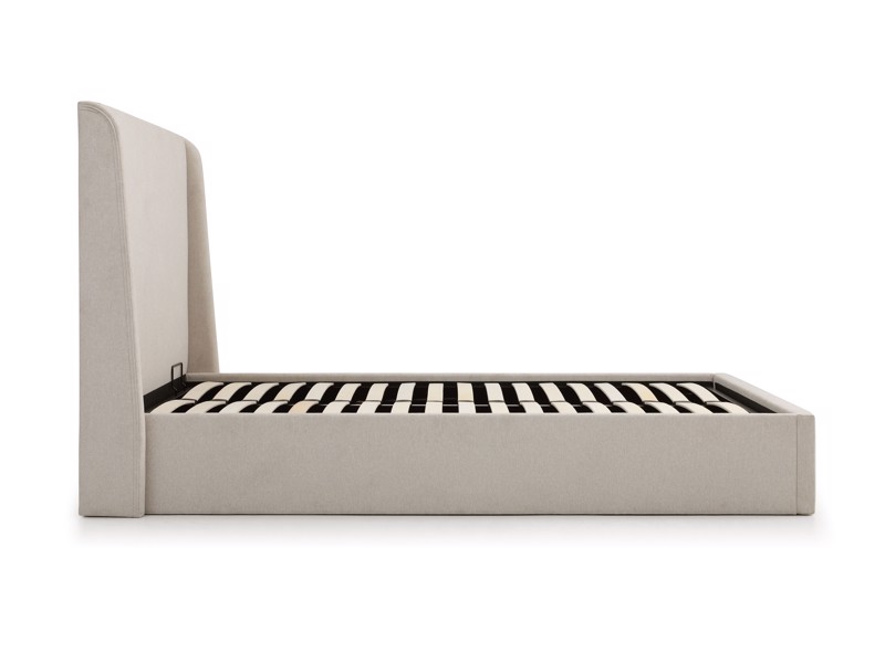 Land Of Beds Eden Beige Fabric Ottoman Bed5