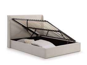 Land Of Beds Eden Beige Fabric Ottoman Bed7