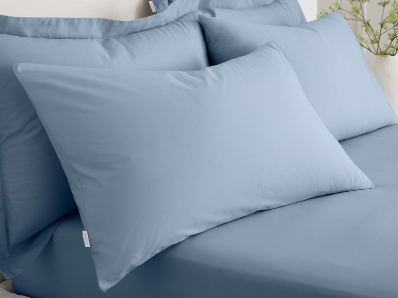 Bianca Fine Linens Cotton Blue Pillowcases5
