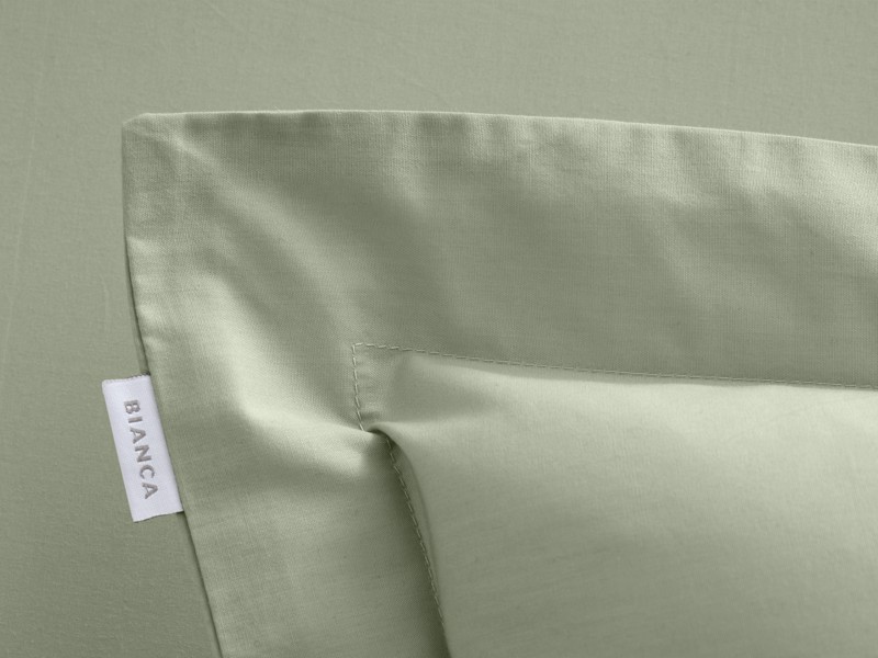 Bianca Fine Linens Cotton Sage Pair of Oxford Pillowcases5