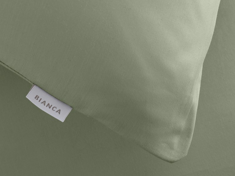 Bianca Fine Linens Cotton Sage Pair of Oxford Pillowcases9