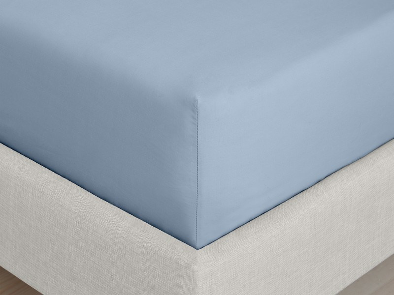 Bianca Fine Linens Cotton Blue Single Fitted Sheet4