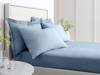 Bianca Fine Linens Cotton Blue Fitted Bed Sheet2