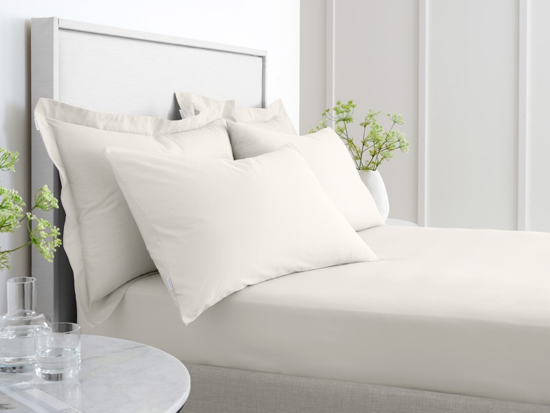 Bianca Fine Linens Cotton Cream Fitted Bed Sheet2