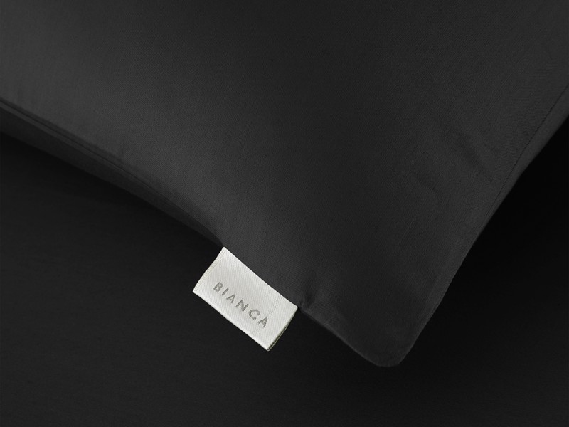 Bianca Fine Linens Cotton Sateen Black Pillowcases9