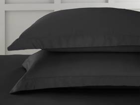 Bianca Fine Linens Cotton Sateen Black Pillowcases2