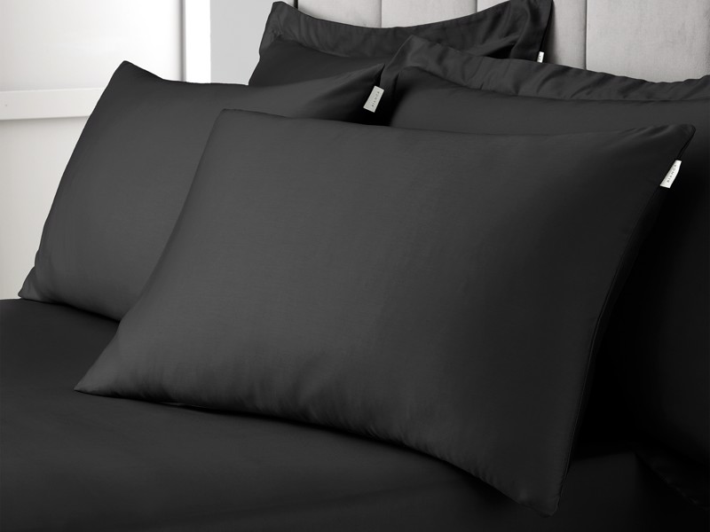 Bianca Fine Linens Cotton Sateen Black Pillowcases5