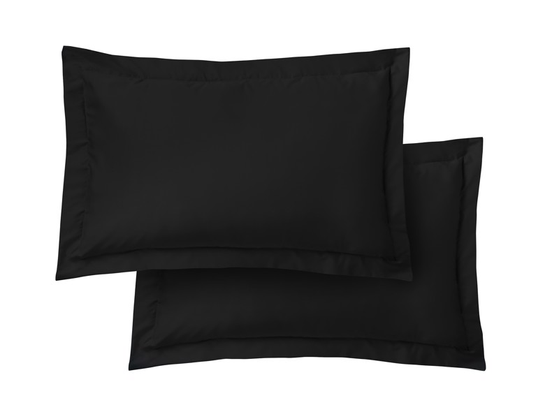Bianca Fine Linens Cotton Sateen Black Pillowcases8